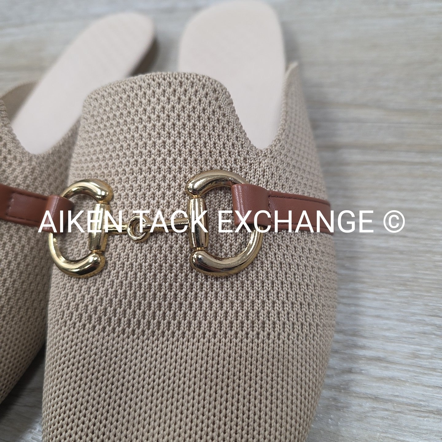 Horse Bit Slip On Flat, Size 42