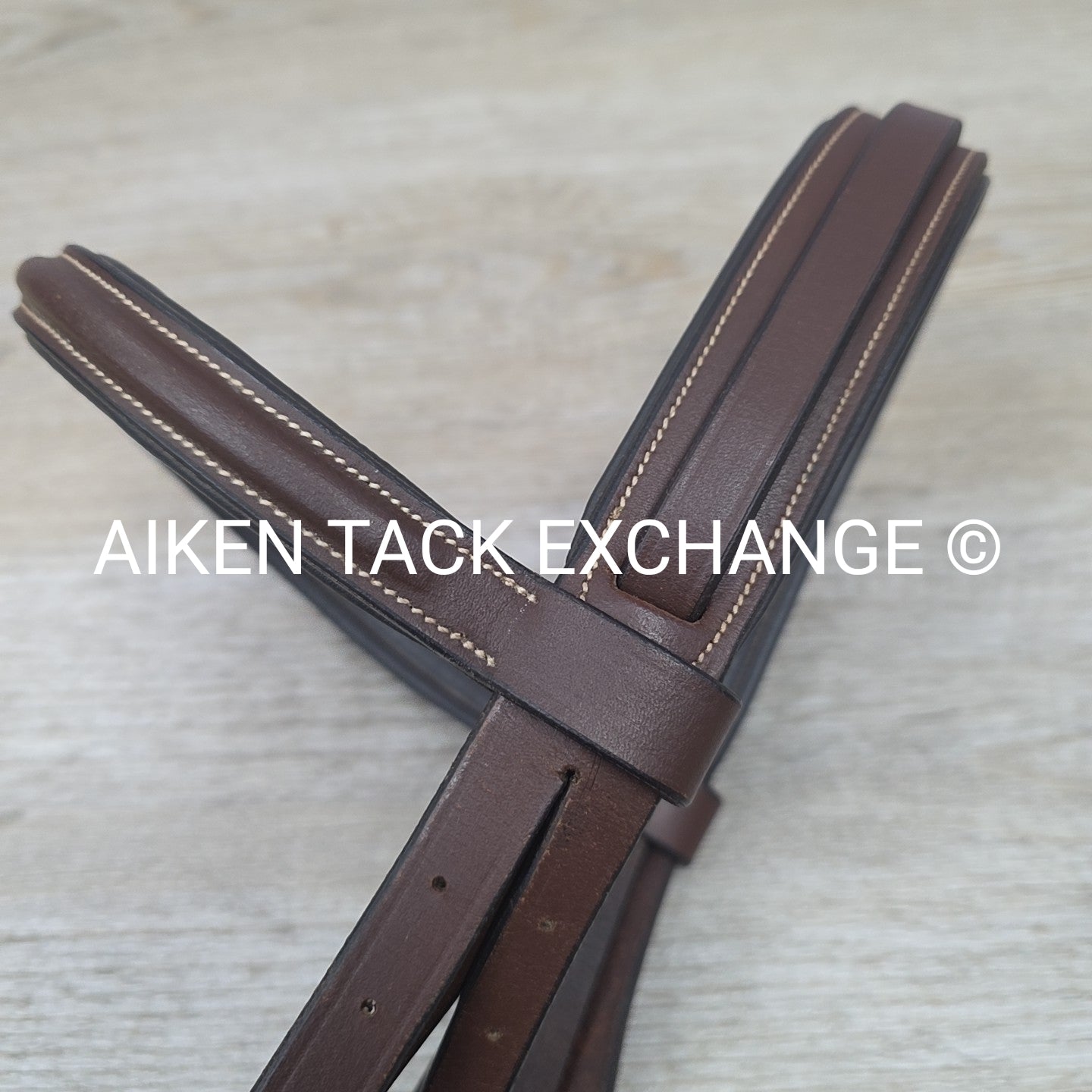 Fancy Stitched Bridle, No Reins, Brown, Size Full