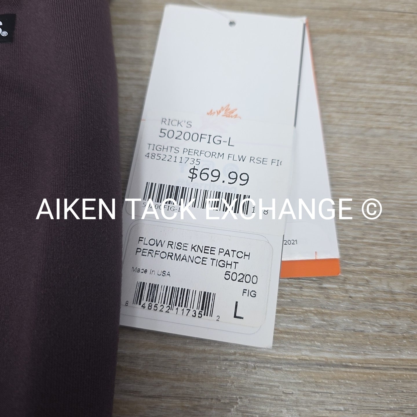 Kerrits Flow Rise Knee Patch Performance Tights, Women's Large