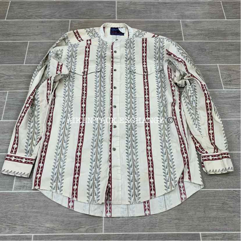 Wrangler X-Long Tails Button Up Shirt, Men's Medium