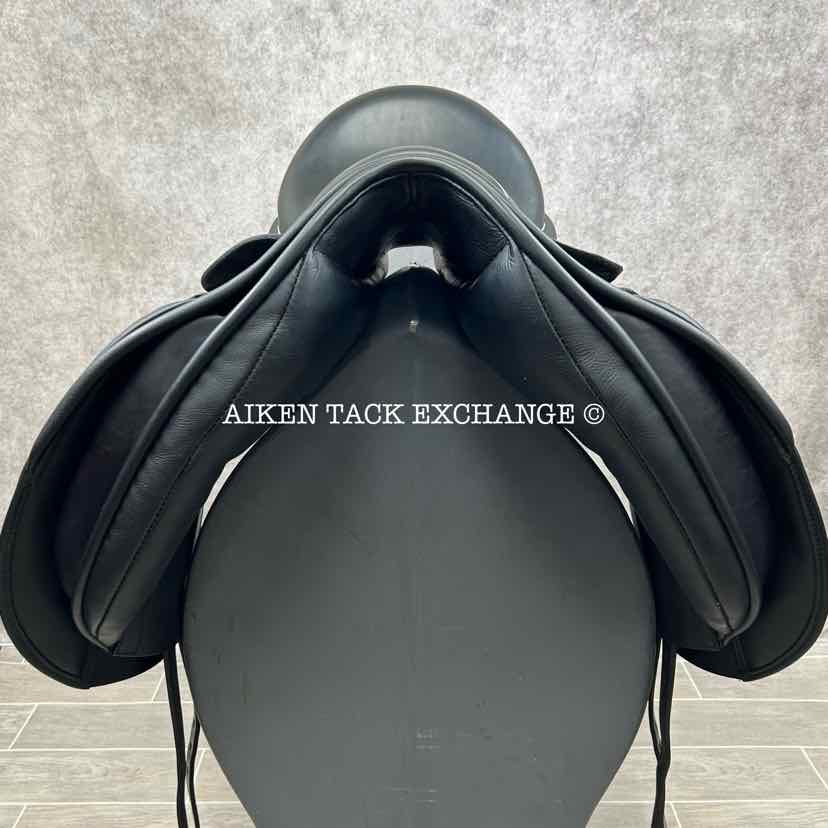 **SOLD** 2020 Black Country Eloquence Dressage Saddle, 18.5" Seat, Medium Wide Tree, Wool Flocked Panels