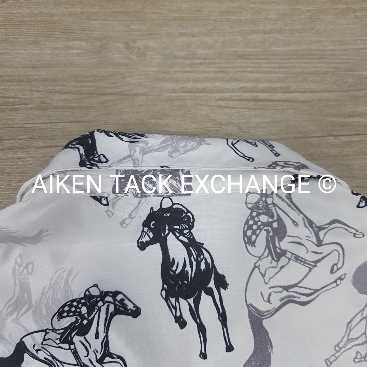 Horse Print Blouse, Women's Medium