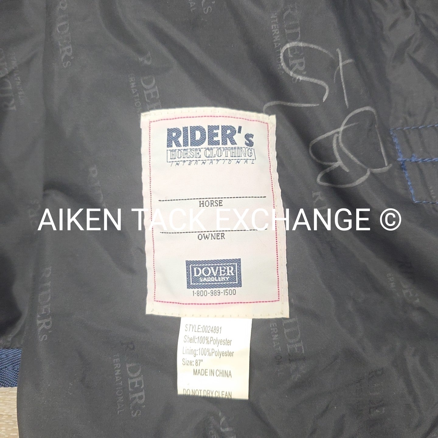 Dover Saddlery Rider's International 0 G Fill Turnout Sheet, 87"