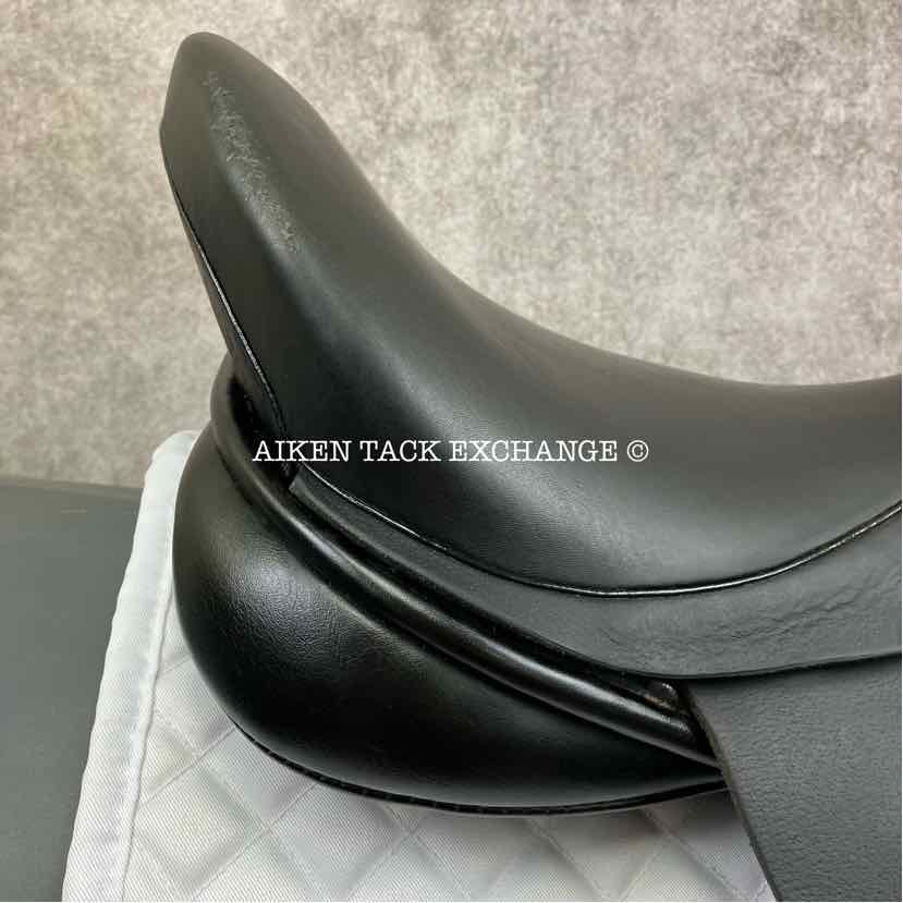2013 Black Country Eloquence Dressage Saddle, 19" Seat, Extra Wide Freedom Hoop Tree, Wool Flocked Panels
