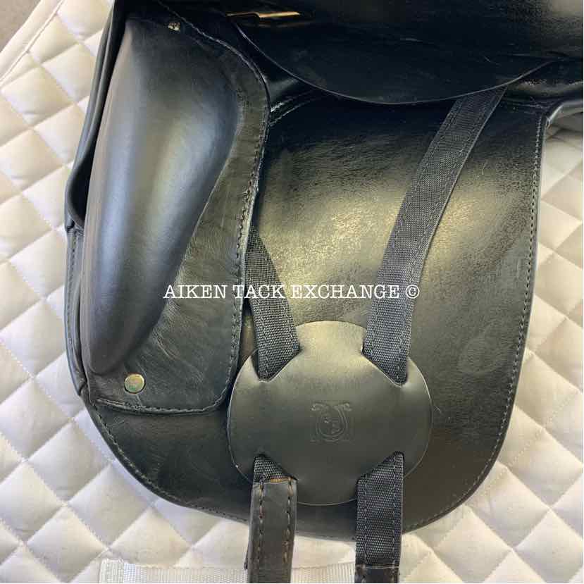 2002 Schleese JES Elite Dressage Saddle, 18.5" Seat, Medium Tree, Wool Flocked Panels