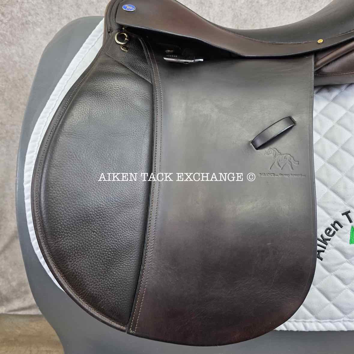 Balance by Frank Baines GPD All Purpose Saddle, 17.5" Seat, XX-Wide Hoop Tree, Wool Flocked Panels