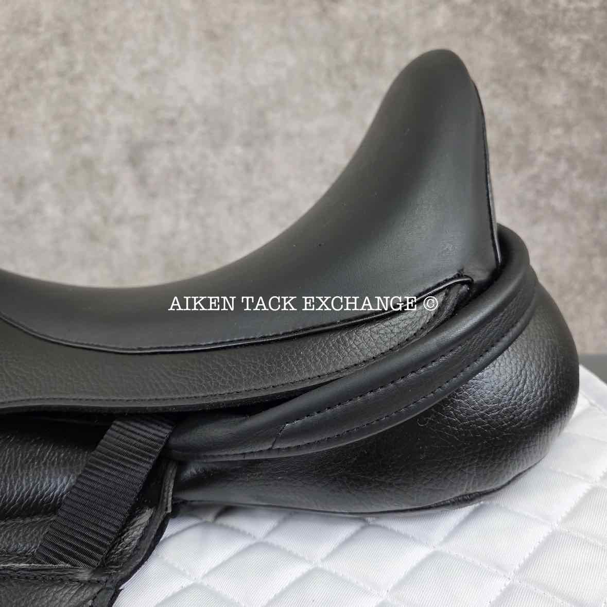 2023 Envy by Custom Saddlery Motion Monoflap Dressage Saddle, 18" Seat, Adjustable Tree, Wool Flocked Panels