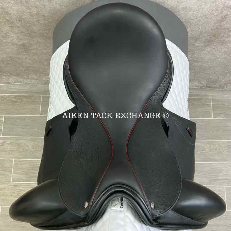 2021 Custom Saddlery Icon Coda W Monoflap Dressage Saddle, 17.5" Seat, Adjustable Tree, Wool Flocked Panels
