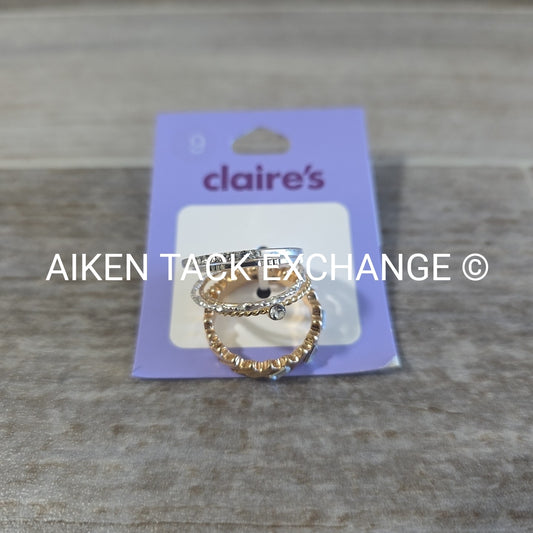 Claire's Stackable Rings - Size 9