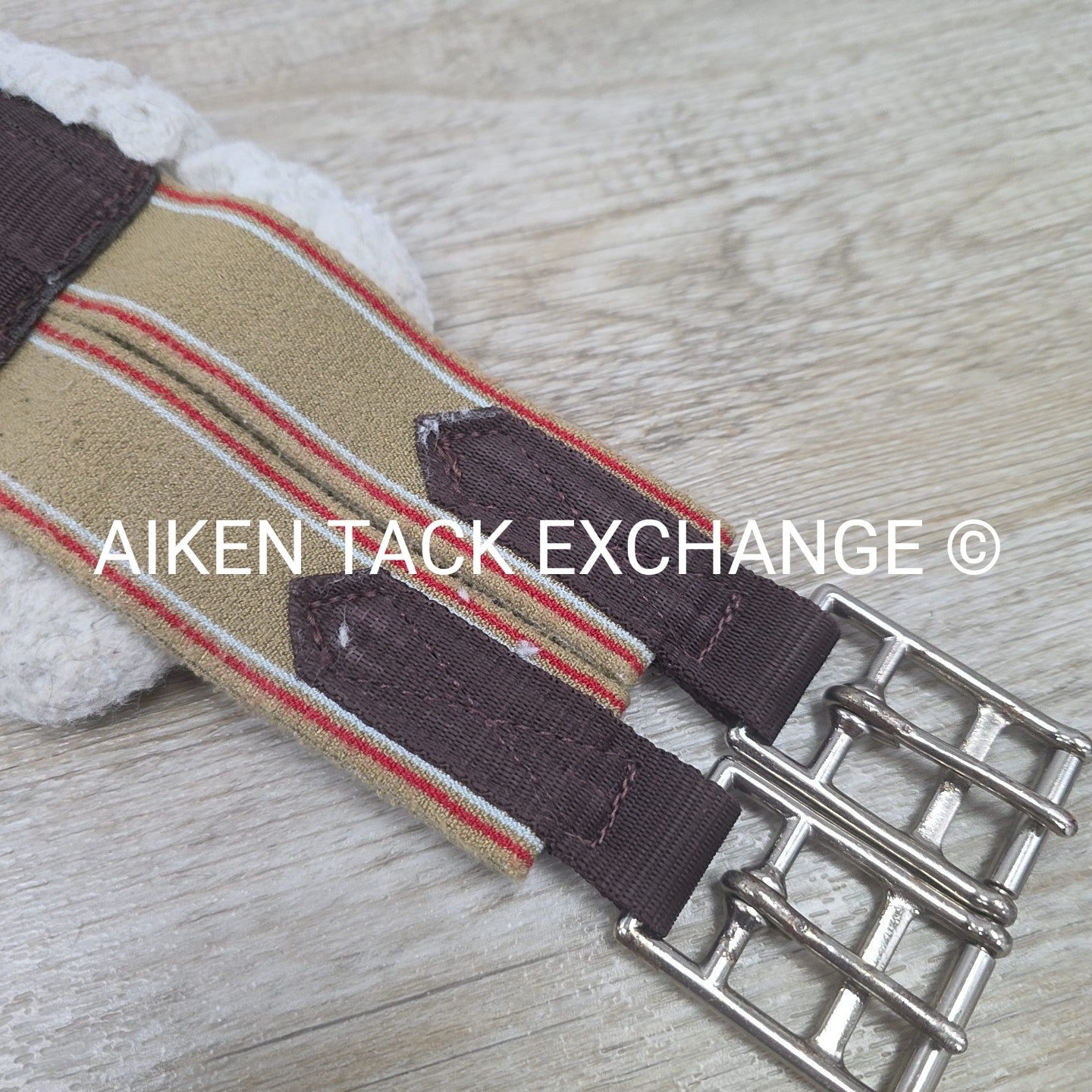 Fleece Girth with Double End Elastic, Brown, 48"