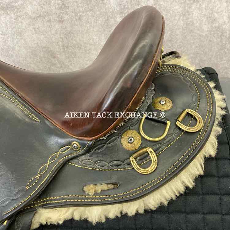 2012 Trevor James Northern Champion Drafter Australian Endurance Saddle, 16" Seat, Wide Tree - Full QH Bars