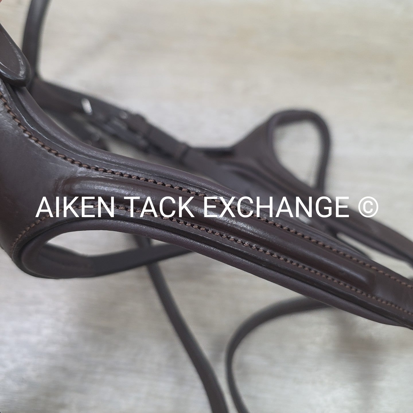 Ergonomic Figure 8 Bridle, No Reins, Brown, Size Full