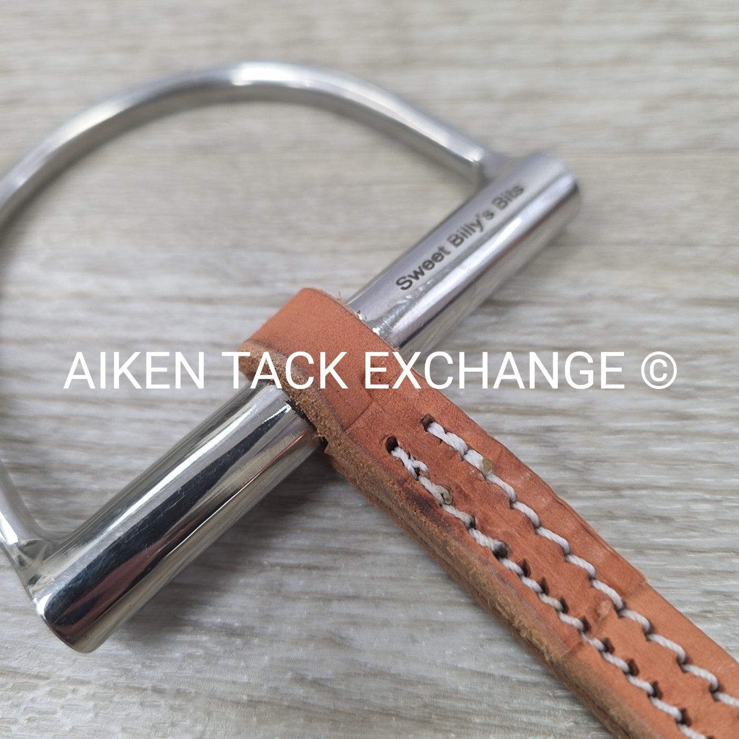 Sweet Billy's Bits Leather Mullen Mouth D Ring Bit 5.5"