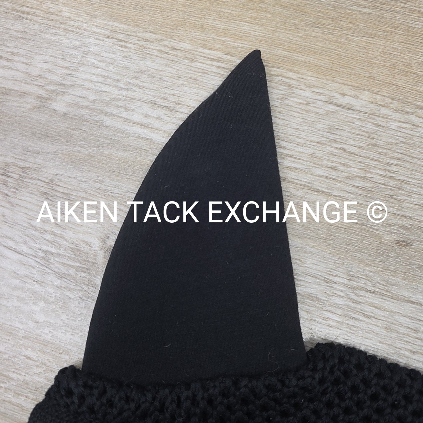 Equiline Soundless Ear Bonnet, Black, Size Full