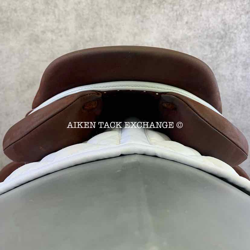 2023 Devoucoux Chiberta K Monoflap Jump Saddle, 16.5" Seat, 0KA Flap, Medium Tree, D3D Panels, Full Buffalo Leather
