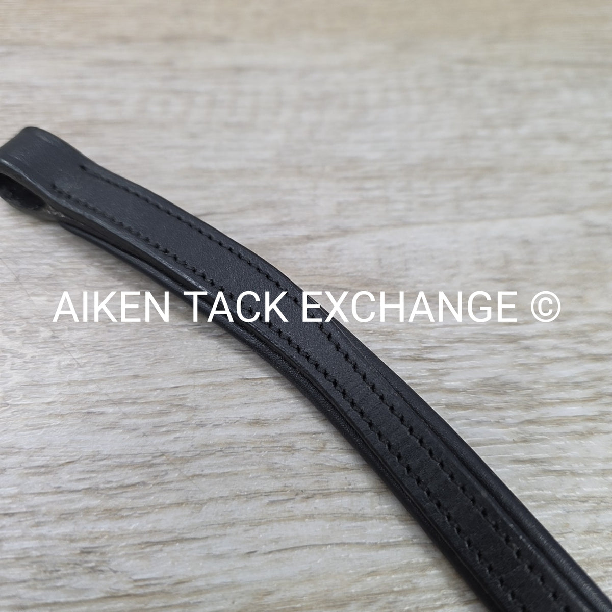 Padded Curved Browband, Black, Size Cob