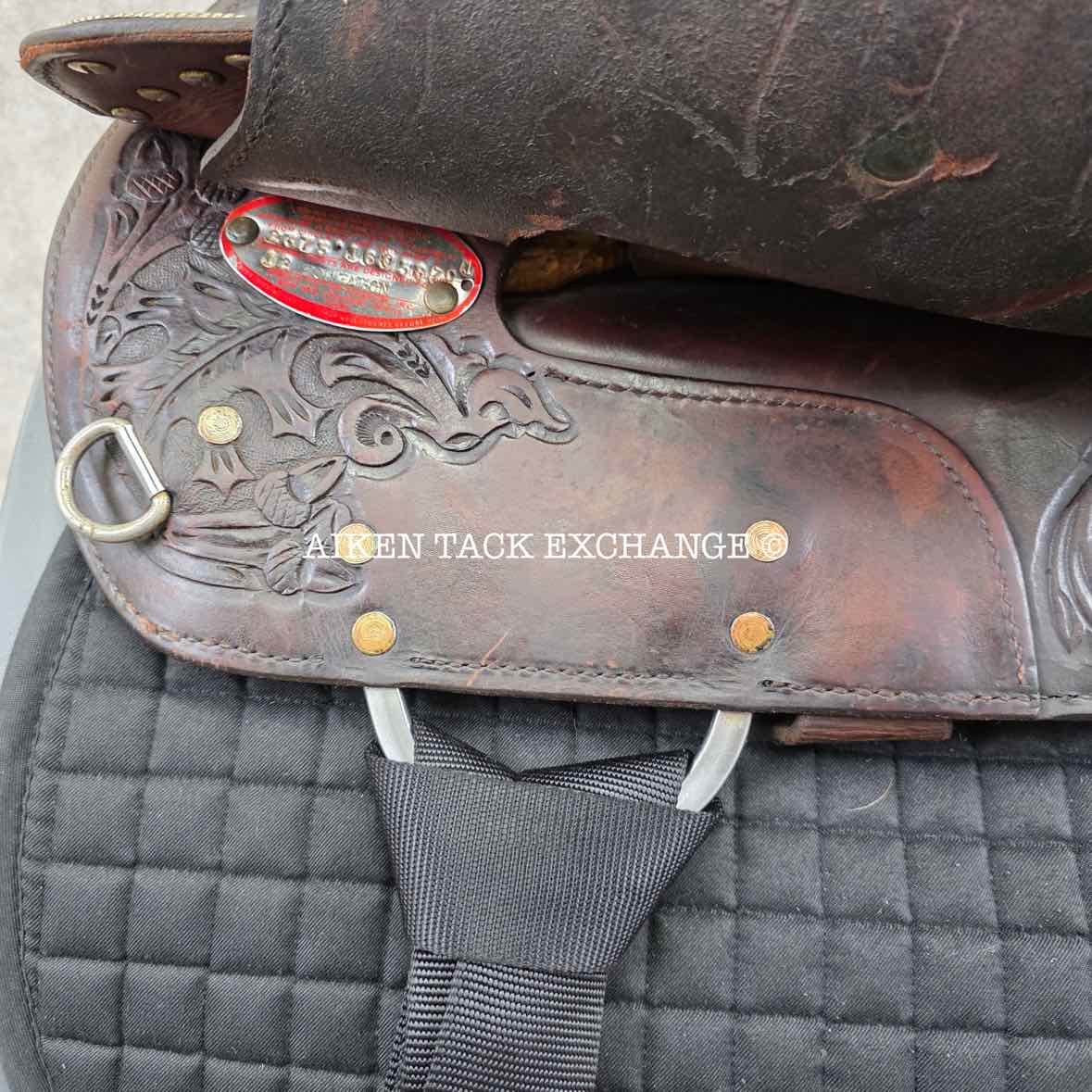 2001 Circle Y 2375 Equitation Western Saddle, 16.5" Seat, Regular Tree - Semi QH Bars