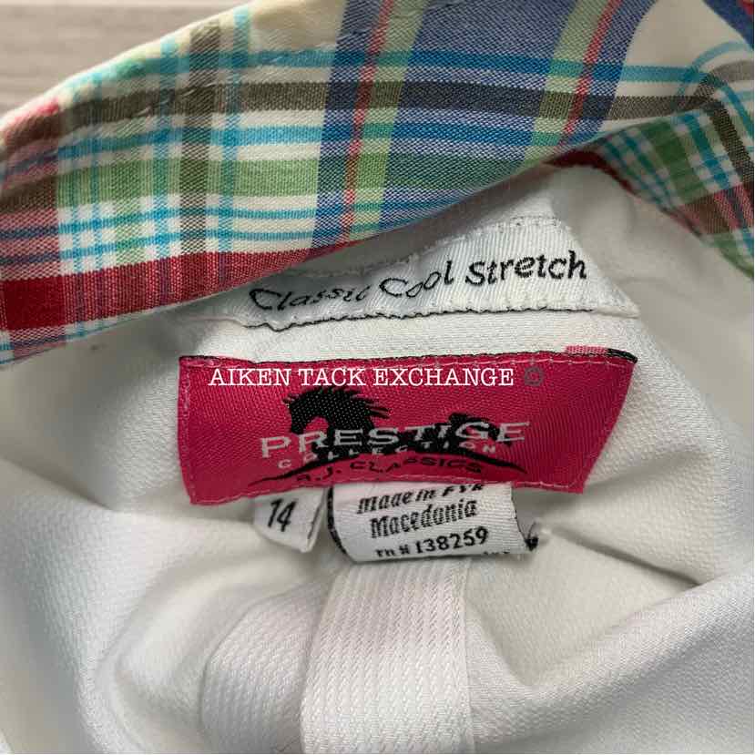 RJ Classics Prestige Collection Long Sleeve Show Shirt, Size 14