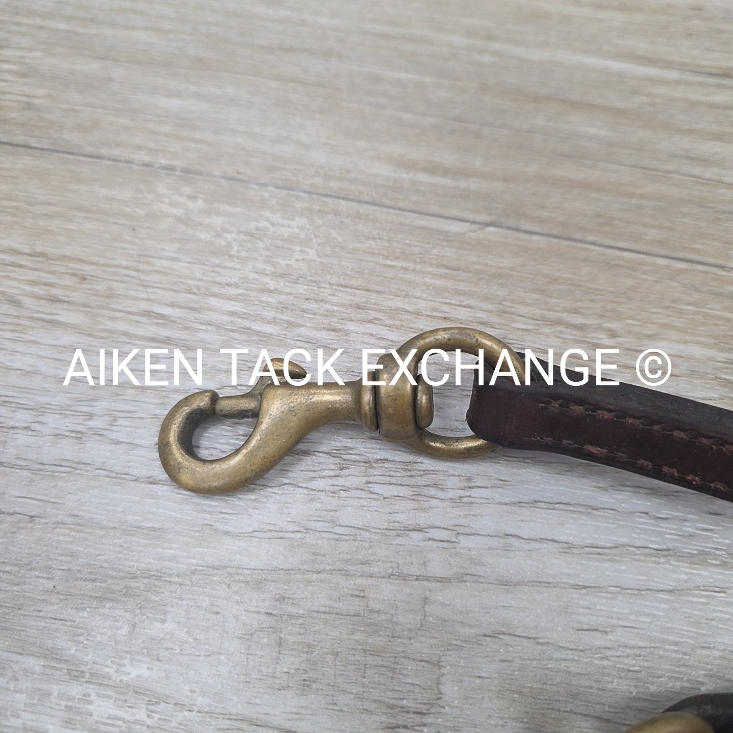Nunn Finer Flat Leather Draw Reins with Snaps, Brown