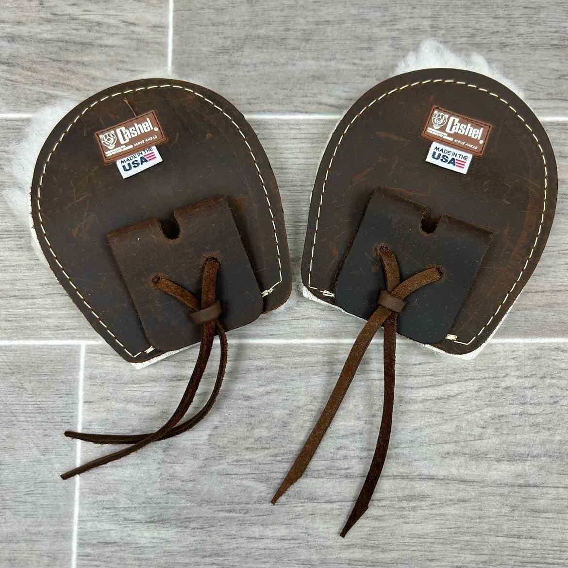 Cashel Fleece Ring Master Cinch Protectors, Brown, Set of 2