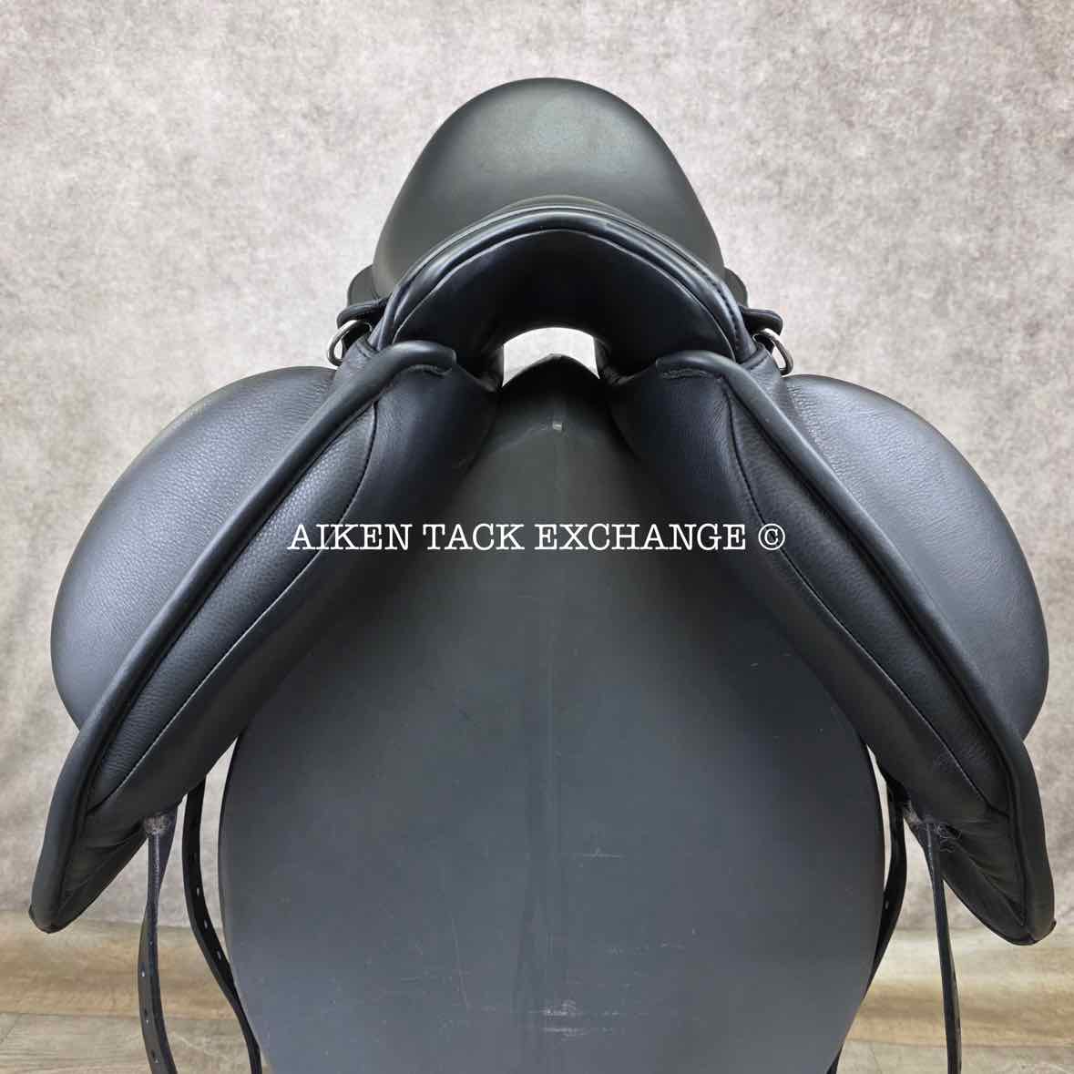 2024 Envy by Custom Saddlery Motion Monoflap Dressage Saddle, 18" Seat, Adjustable Tree, Wool Flocked Panels