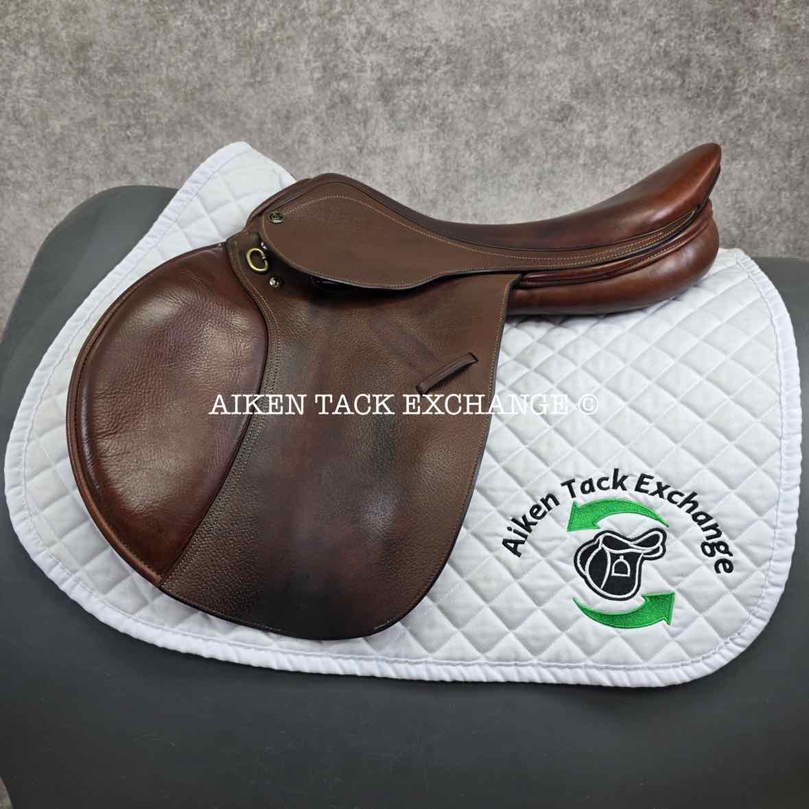 2015 Ovation Ruiz Diaz Close Contact Jump Saddle, 17" Seat, Adjustable Tree - XCH Changeable Gullet, Foam Panels