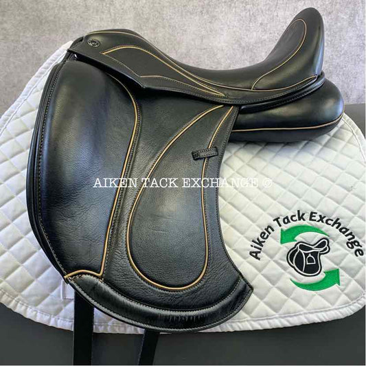 Max Benz One Kenzie Monoflap Dressage Saddle, 17.5" Seat, Adjustable Tree - Changeable Gullet, Wool Flocked Panels