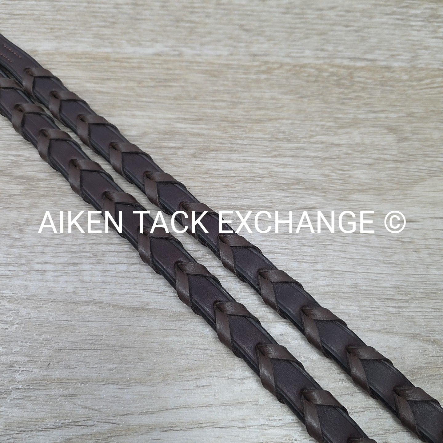 Harmohn Kraft Americana Fancy Stitched Laced Reins, Brown, 56"