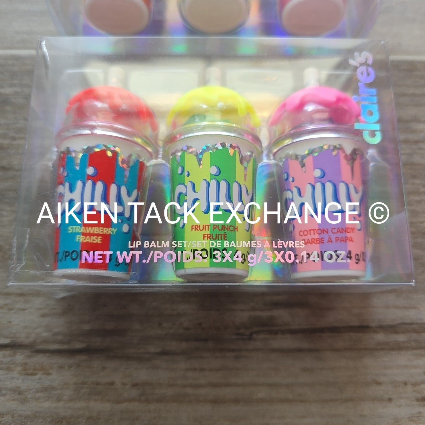 Claire's Lip Balm Sets (2) - 3 Count Per Each Set (6 Total)