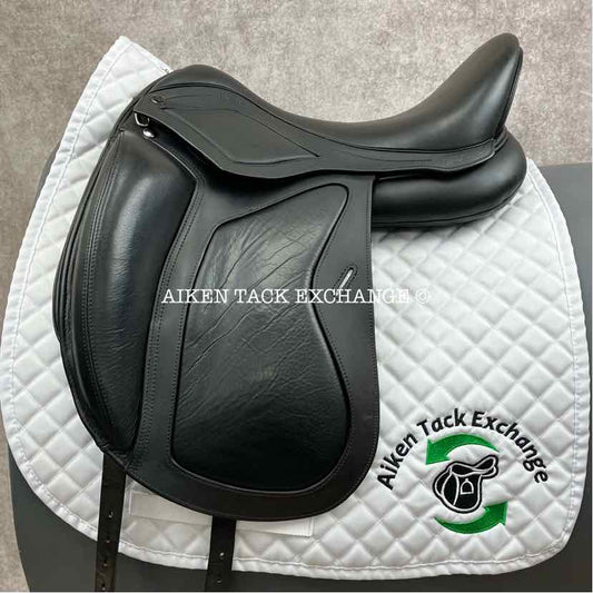 2020 MaxFlex Melina Pro Monoflap Dressage Saddle, 18" Seat, Flex Tree - MW/W, Wool Flocked Panels