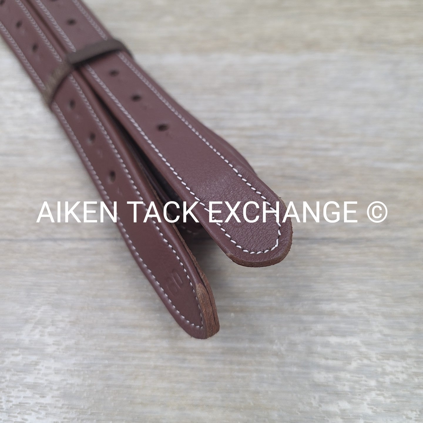 HDR Laureate Triple Covered Stirrup Leathers with Flat Buckles, Oakbark, 60"