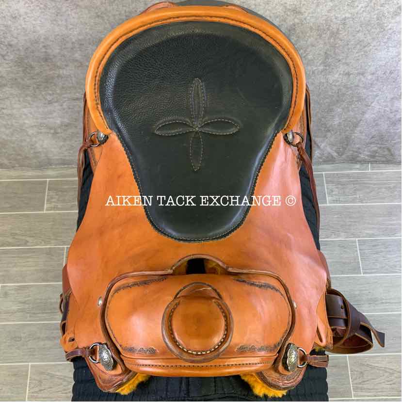 **SOLD** Mckenna Saddlery Western Saddle, 16" Seat, Regular Tree - Semi QH Bars, Comes with Breastplate