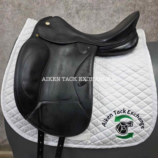 2005 Prestige Optimax Dressage Saddle, 18" Seat, 34 Tree - M/MW, Wool Flocked Panels