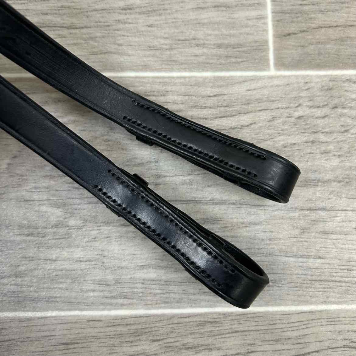 Passier & Sohn Reins with Leather Hand Grips, Black, 55"