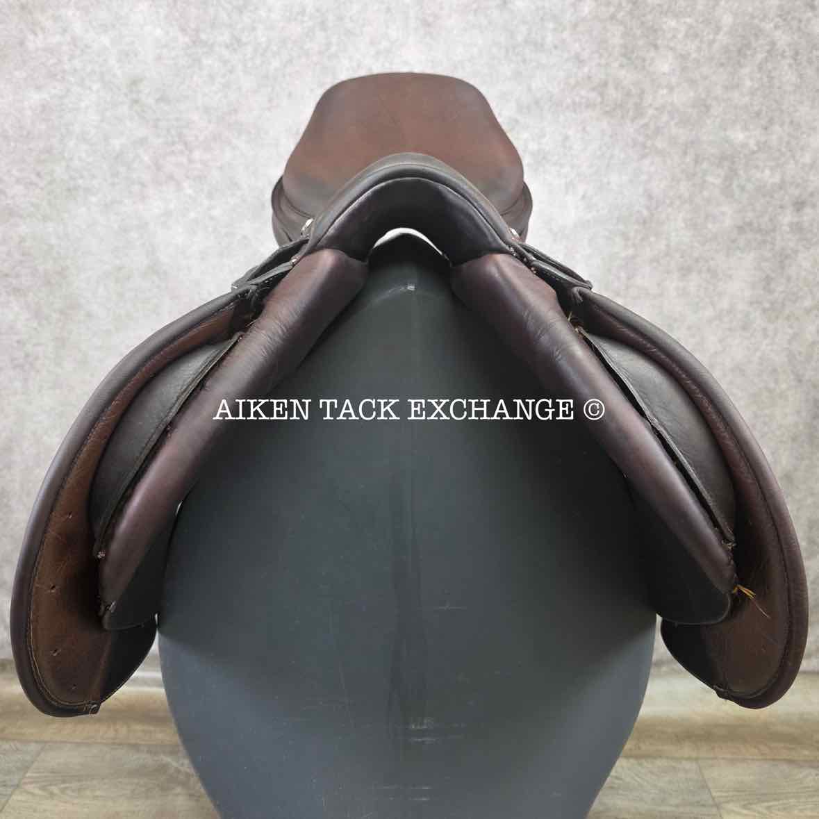 2017 Ovation San Telmo Close Contact Jump Saddle, 18" Seat, Adjustable Tree - XCH Changeable Gullet, Foam Panels