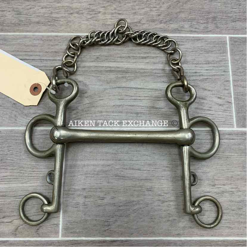 Star Steel Silver Mullen Mouth Polo Pelham Bit 5"