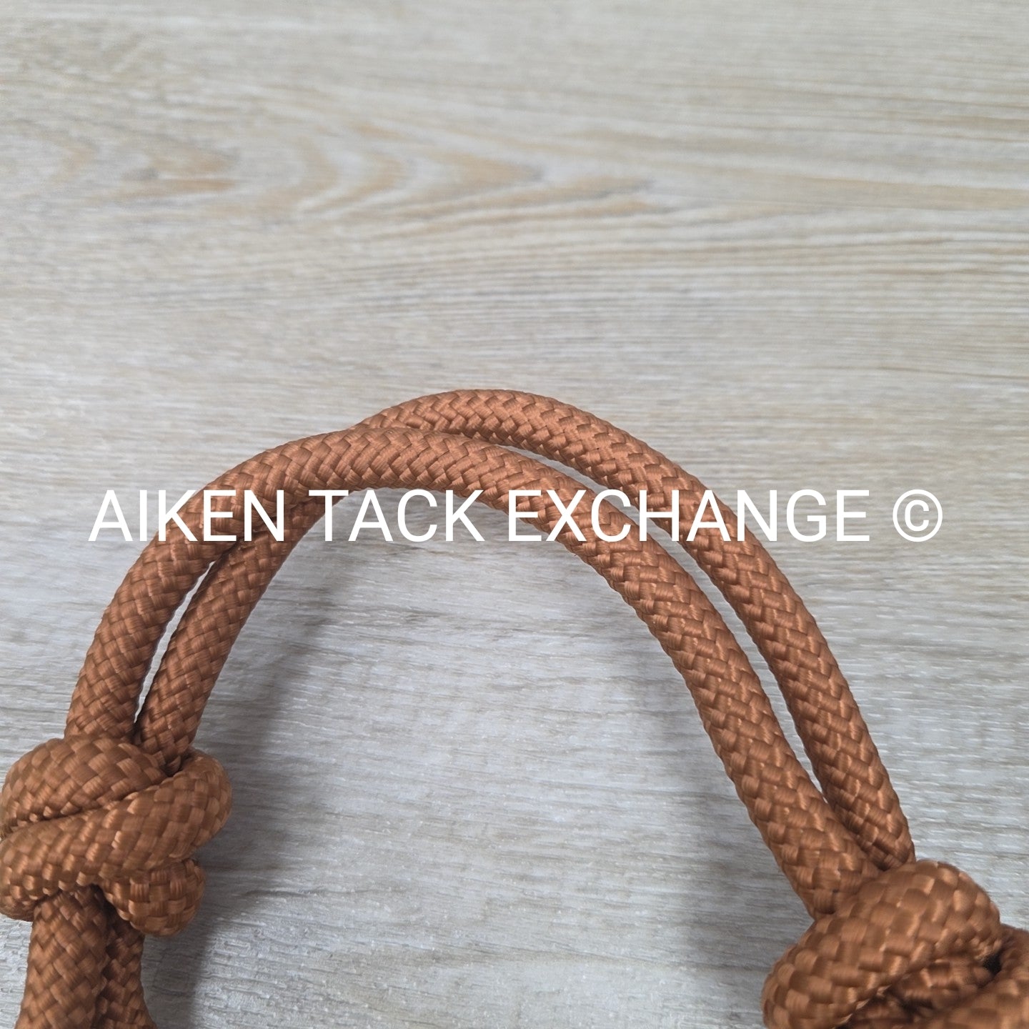 TuffRider Rope Halter with Matching Lead, Brown, Size Full/Horse
