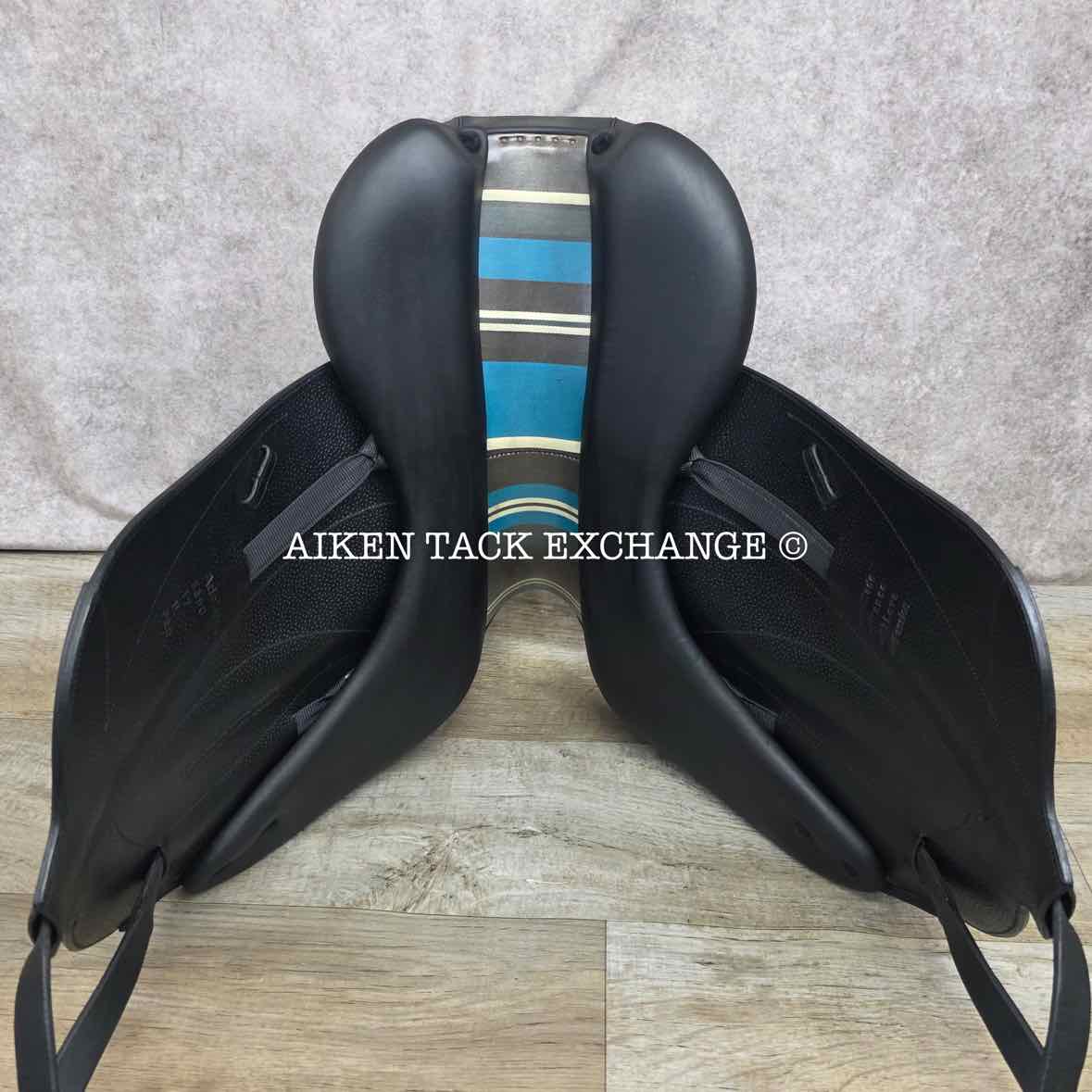 2018 Voltaire Adelaide Monoflap Dressage Saddle, 17" Seat, 1A Flap - Short, Medium Wide Tree, PRO Panels, Full Buffalo Leather