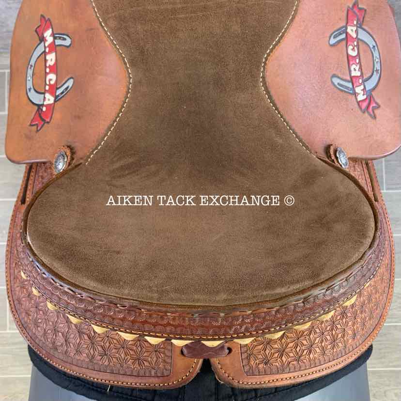 Cactus Saddlery Barrel Racing Trophy Western Saddle, 14" Seat, Wide Tree - Full QH Bars