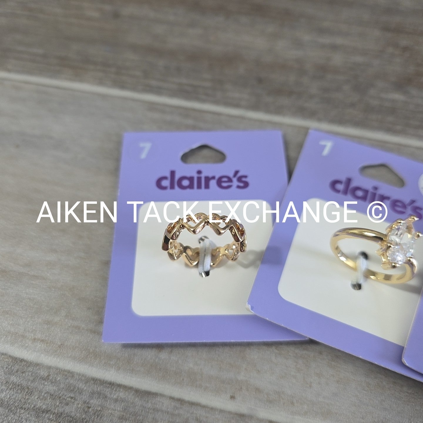 Claire's Rings (3) - Size 7