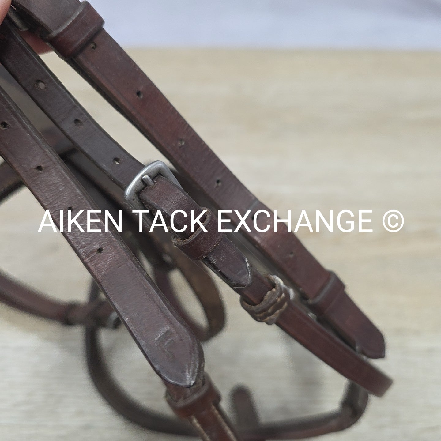 BARGAIN BUNDLE: 2 Plain Raised Bridles with Laced Reins & Rubber Reins, Brown, S