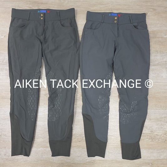 BARGAIN BUNDLE: 2 Pair Ovation Aqua X Silicone Grip Knee Patch Breeches, 28 & 30