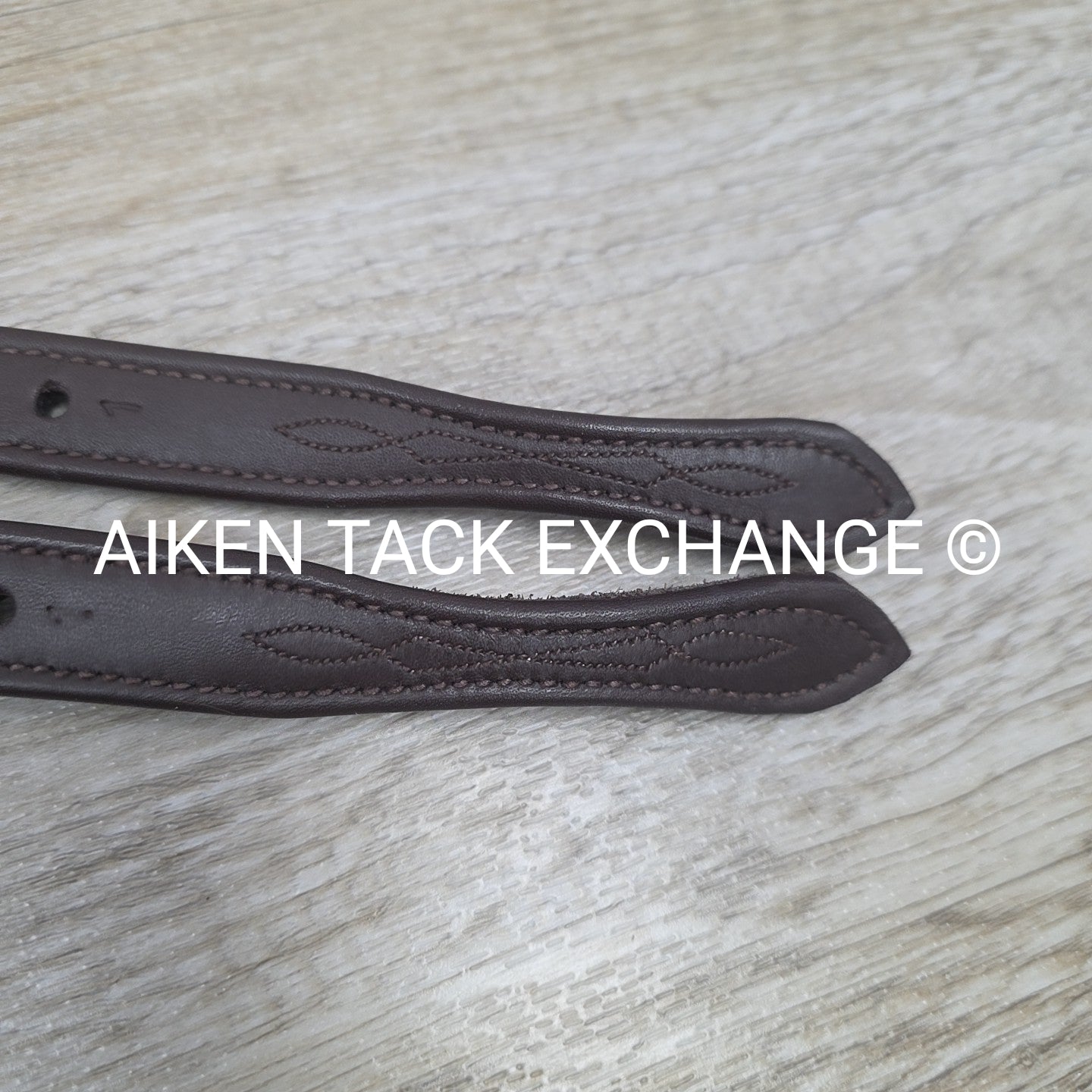 Ovation Covered Stirrup Leathers with Clasp End, Dark Brown, 54"