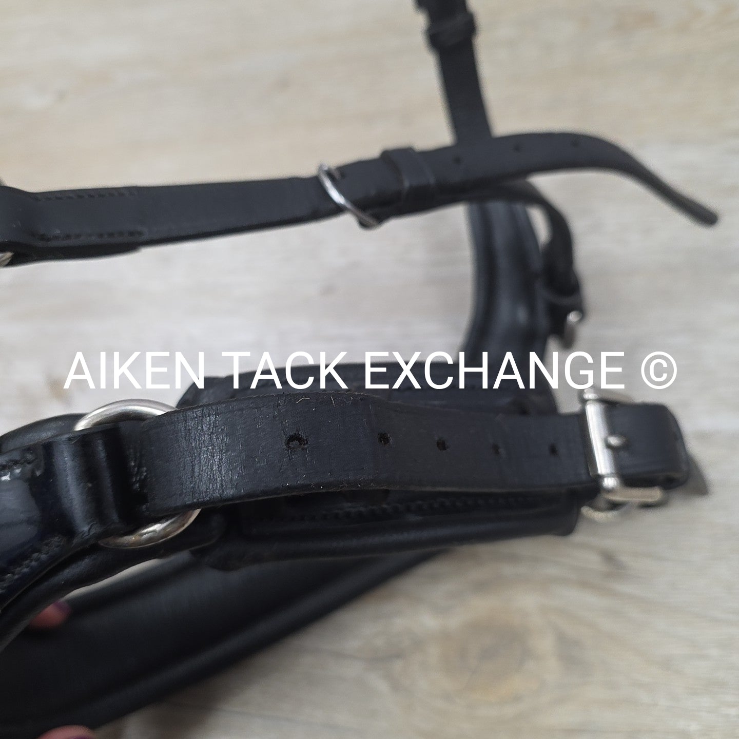 Tota Comfort Noseband, Black Patent, Oversize