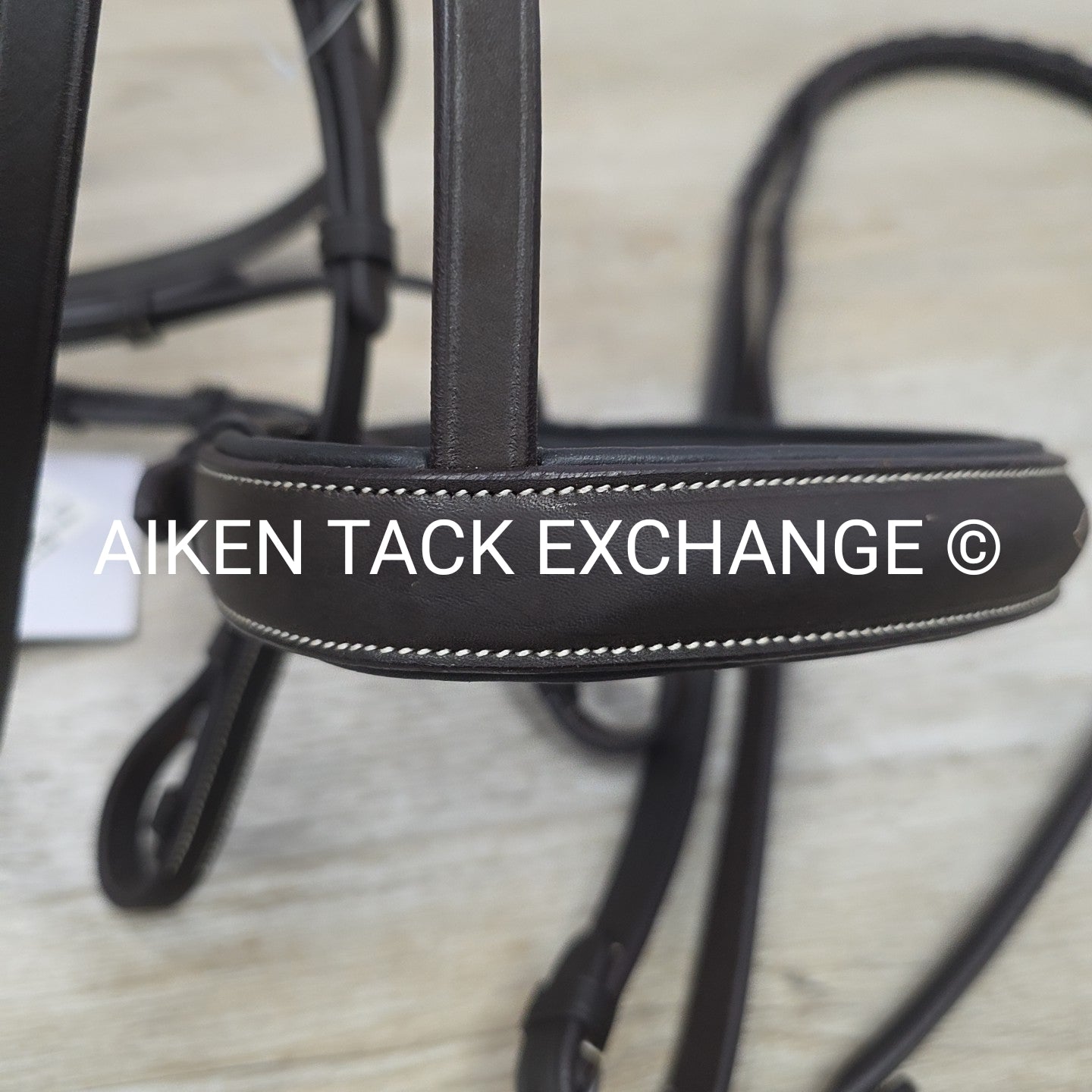 Ovation ATS Raised Fancy Stitched Bridle with Matching Reins, Brown, Size Full