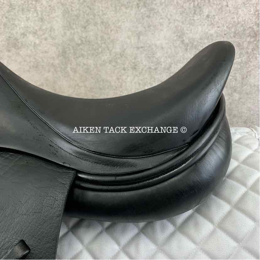 **SOLD** Jaguar by Harry Dabbs XKC Dressage Saddle, 17" Seat, Medium Wide Tree, Wool Flocked Panels, Buffalo Leather