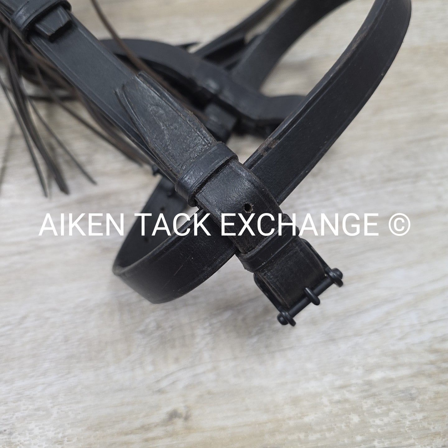 Fringe Browband Bridle with Matching Reins, Black, Size Full