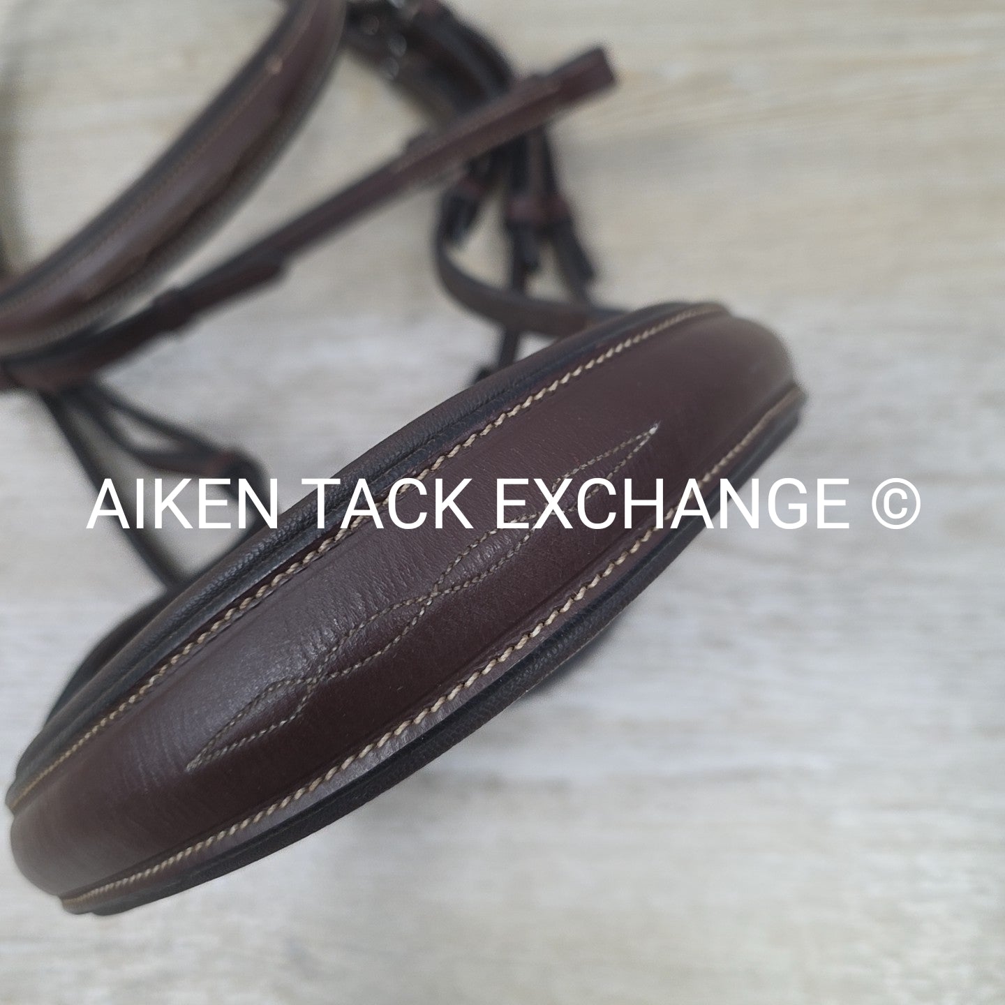 KL Select Red Barn Ocala Fancy Stitched Bridle, No Reins, Size Cob