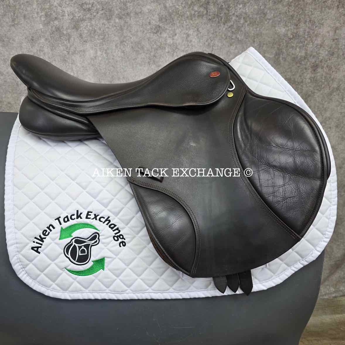 Kent & Masters Original Jump Saddle, 17.5" Seat, Adjustable Tree - Changeable Gullet, Wool Flocked Panels