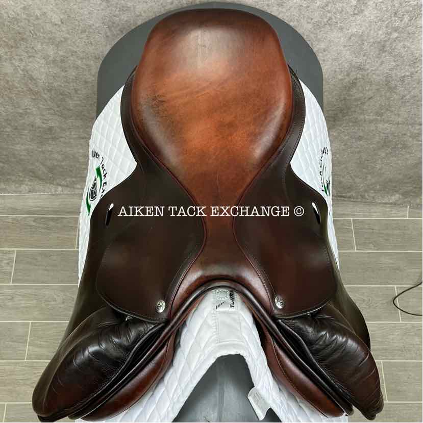 2014 Equine Inspired Aires De Haute by Frank Baines Cheval et Cavalier Jump Saddle, 17.5" Seat, Medium Tree, Wool Flocked Panels